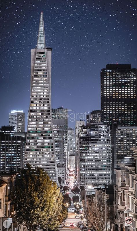 Фреска Ночные небоскребы  Art.33499