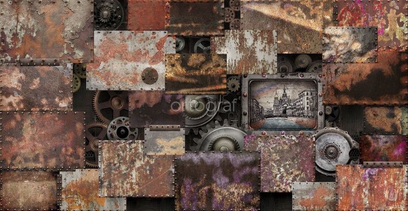 Фреска Металические пластины Art.21153