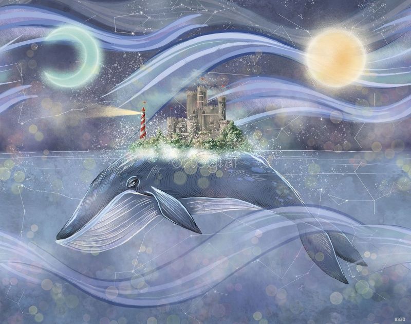 Фреска Рыба-Кит Art.8330
