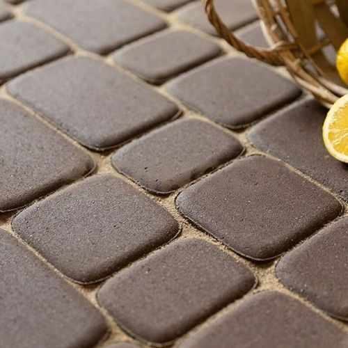 Тротуарная плитка STEINGOT Классика Темно-коричневая Верхний прокрас 60 мм