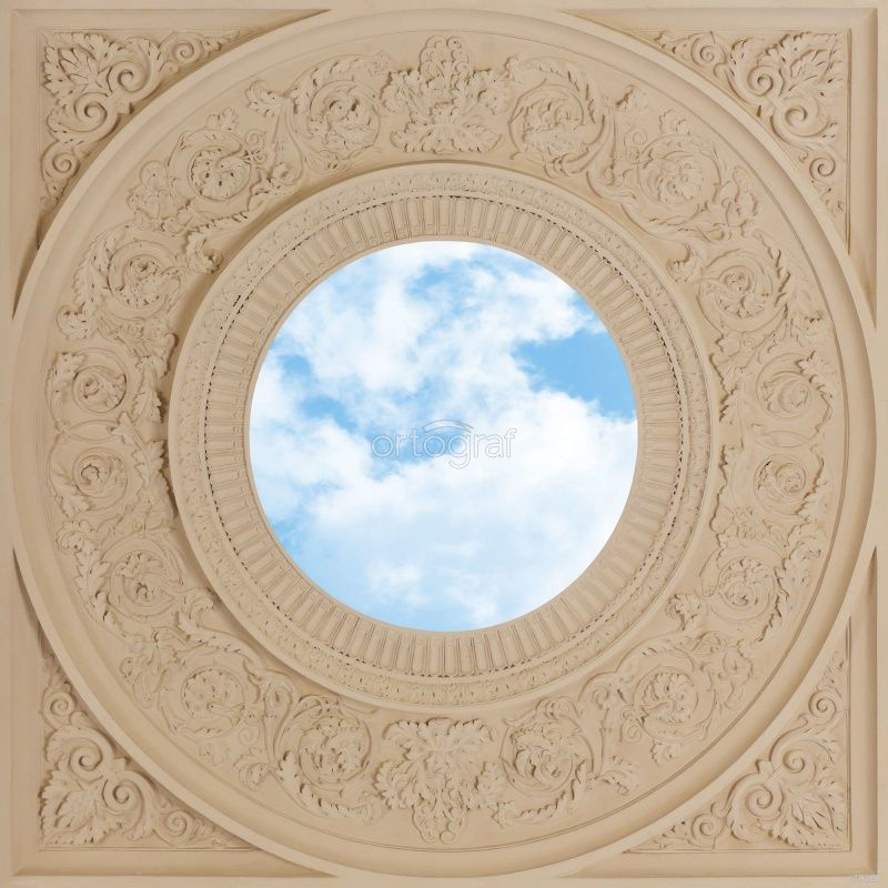 Фреска Потолочный орнамент с небом Art.30127