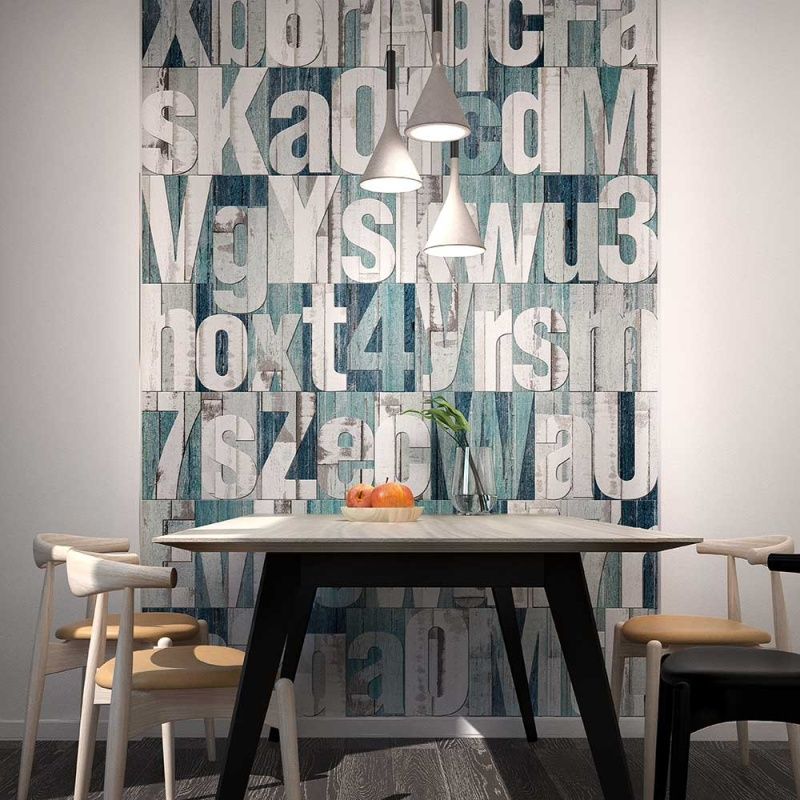 Фреска WOOD ALPHABET