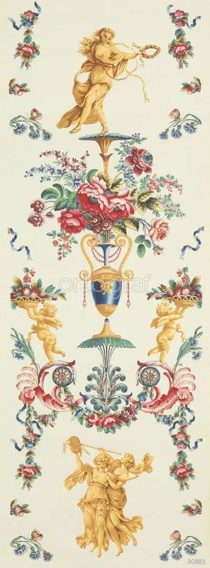 Фреска Цветочный фриз Art.30881