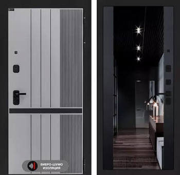 Входная дверь Скайлаб с зеркалом тонированным Максимум