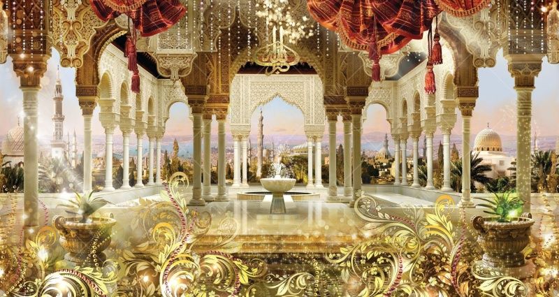 Фреска Панно восточное с орнаментом