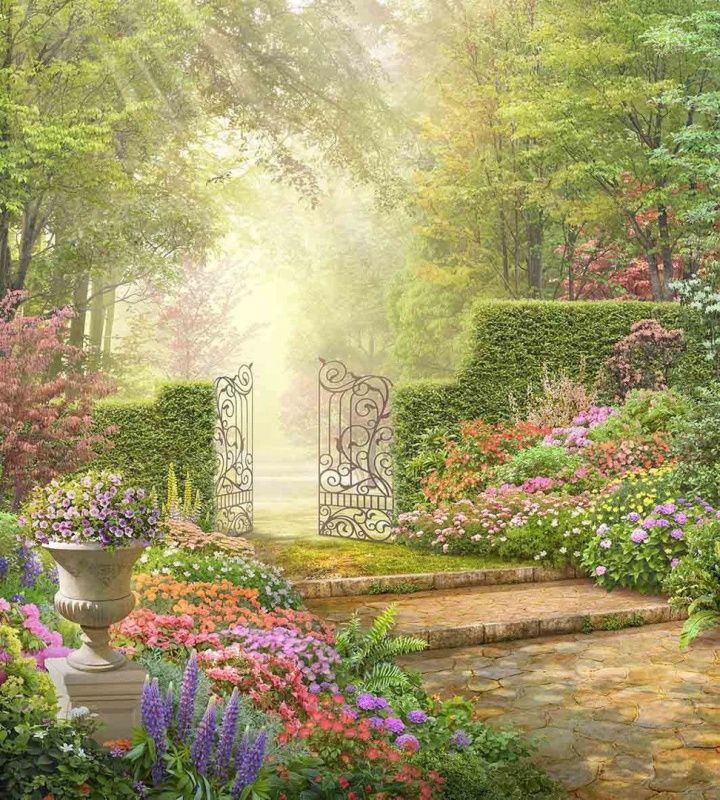 Фреска Ажурная калитка в сад