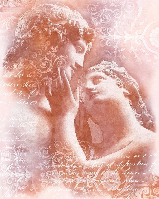 Фреска Графика Влюбленные 1076