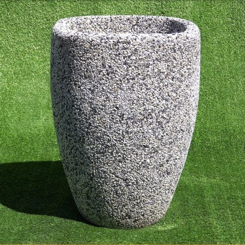 Вазон бетонный уличный Квартини (фактура шахматка)