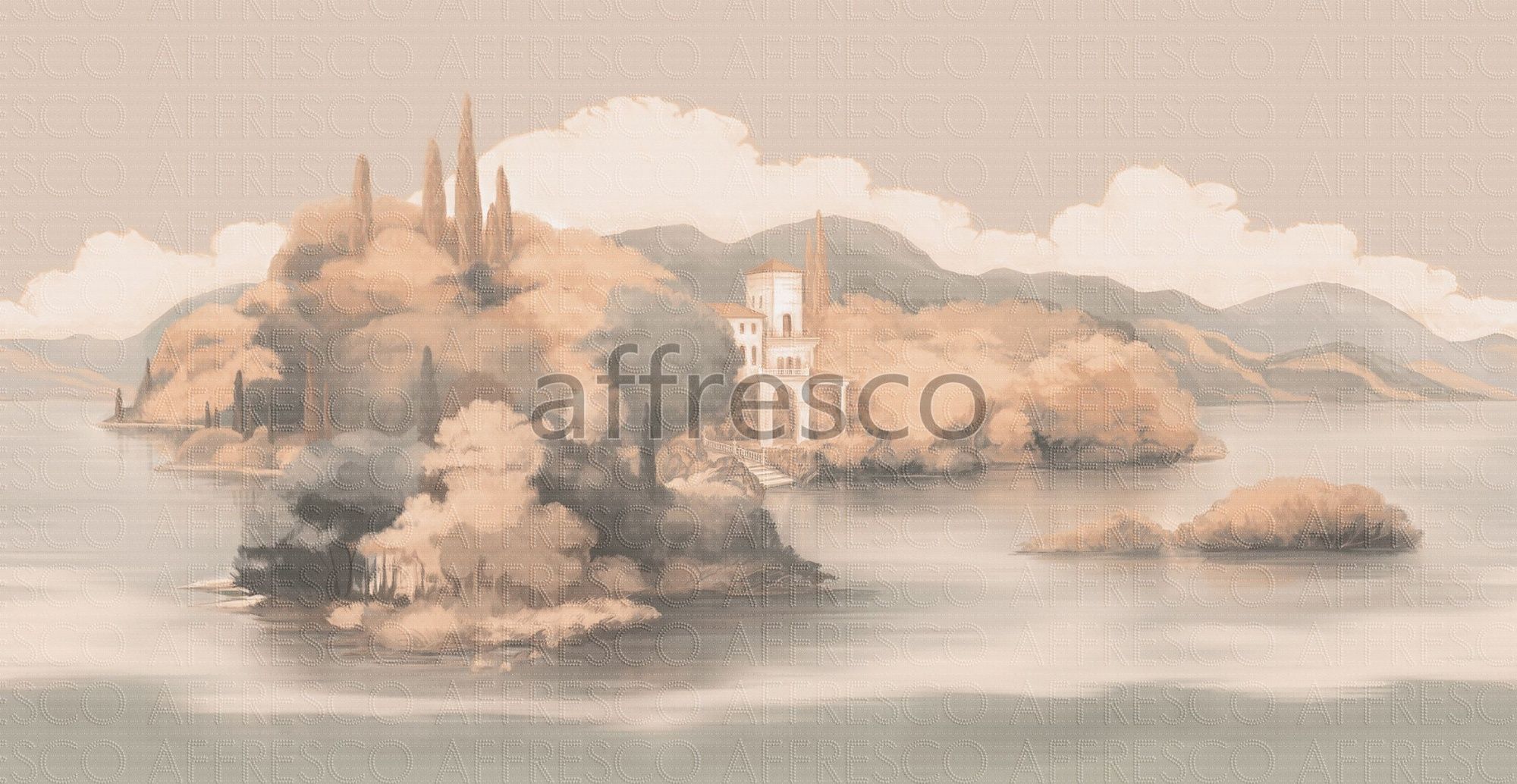 Фреска Невероятный остров, арт. ID139706