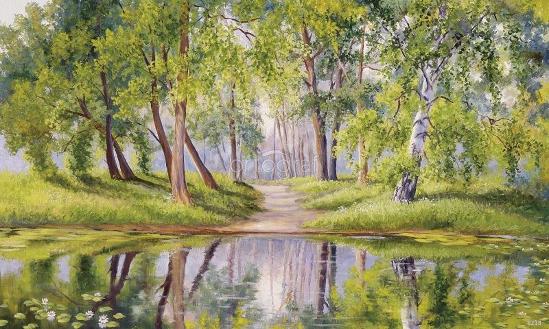 Фреска Лесное зеркало Art.8218