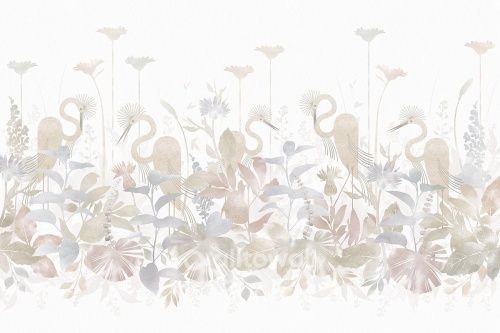 Фреска Грациозные цапли-2