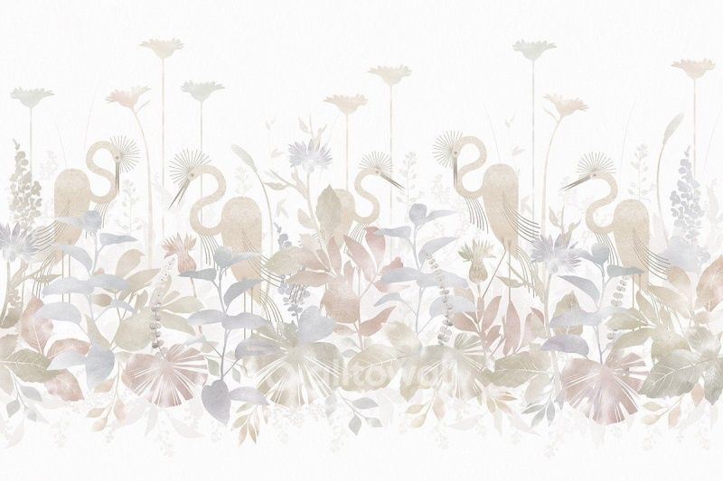 Фреска Грациозные цапли-2