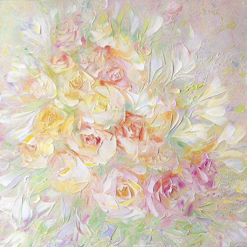 Фреска Розы и лилии Art.8062