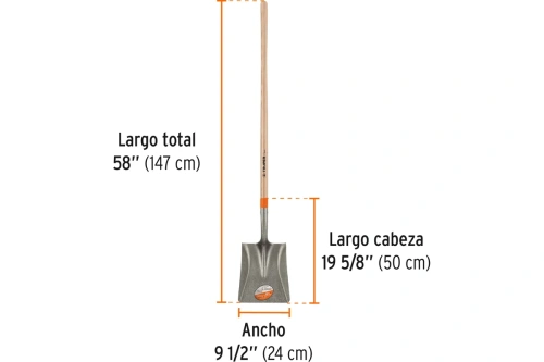 Совковая лопата Truper PCL длинная деревянная ручка 17170