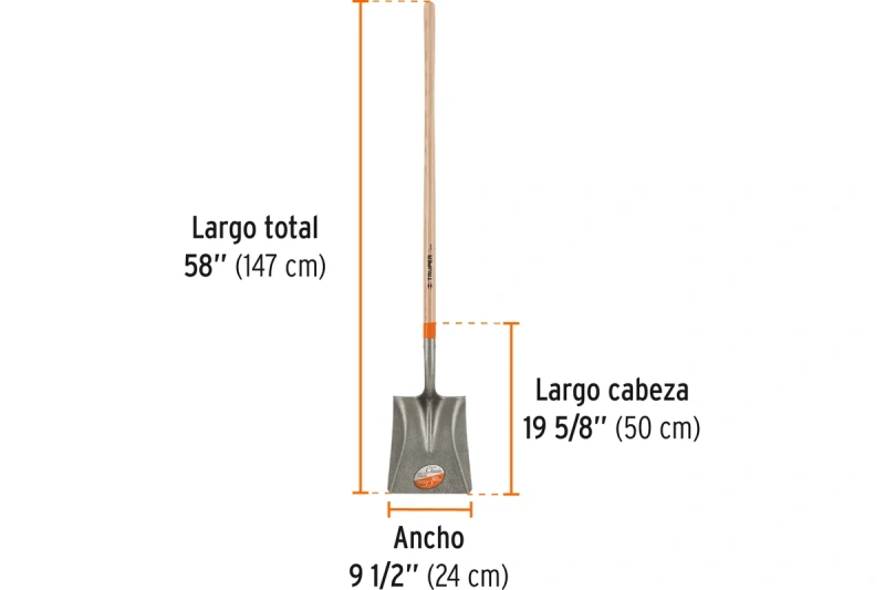 Совковая лопата Truper PCL длинная деревянная ручка 17170