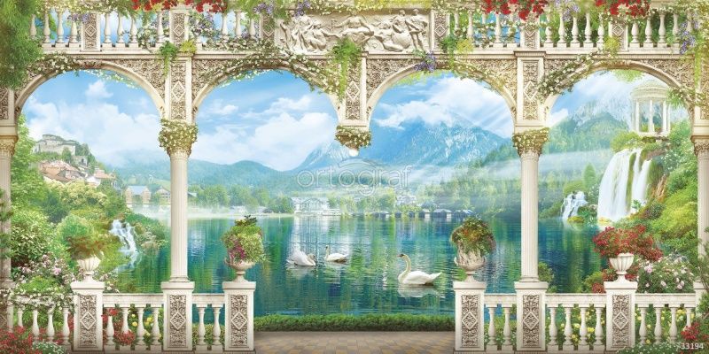 Фреска Лебединое озеро Art.33194