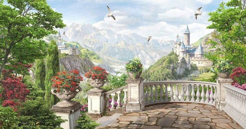 Фреска Пейзажи Балконы и террасы арт. a_755