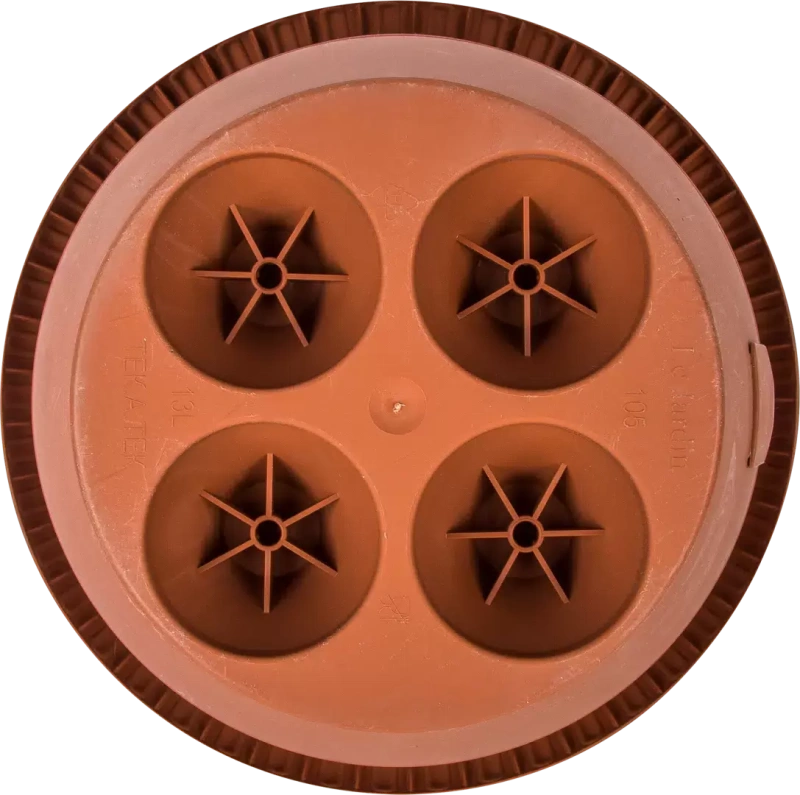 Горшок д/цветов с поддоном на колесах Le Jardin d=35, 13 л/терракот