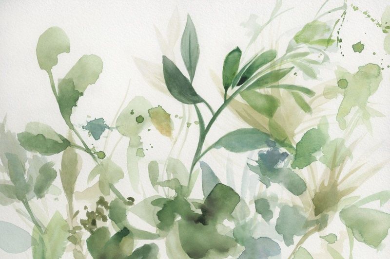 Фреска Акварельный гербарий-2