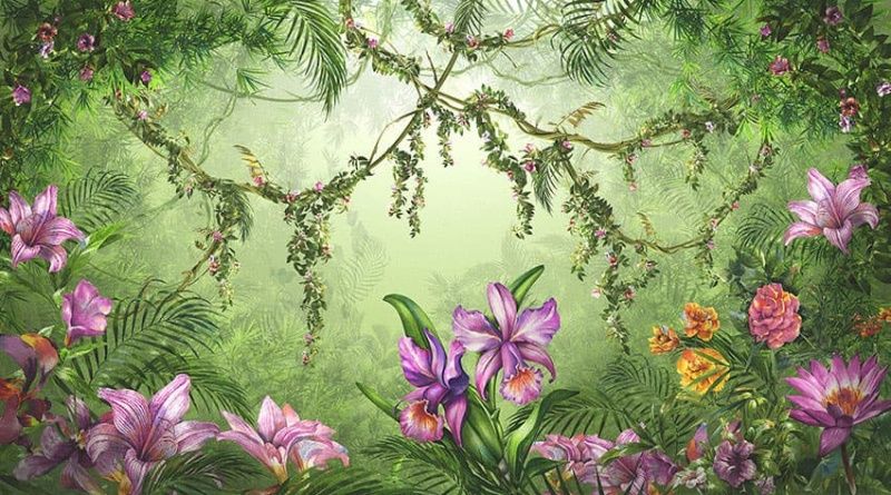 Фреска Цветы, цветочная коллекция арт. f_301