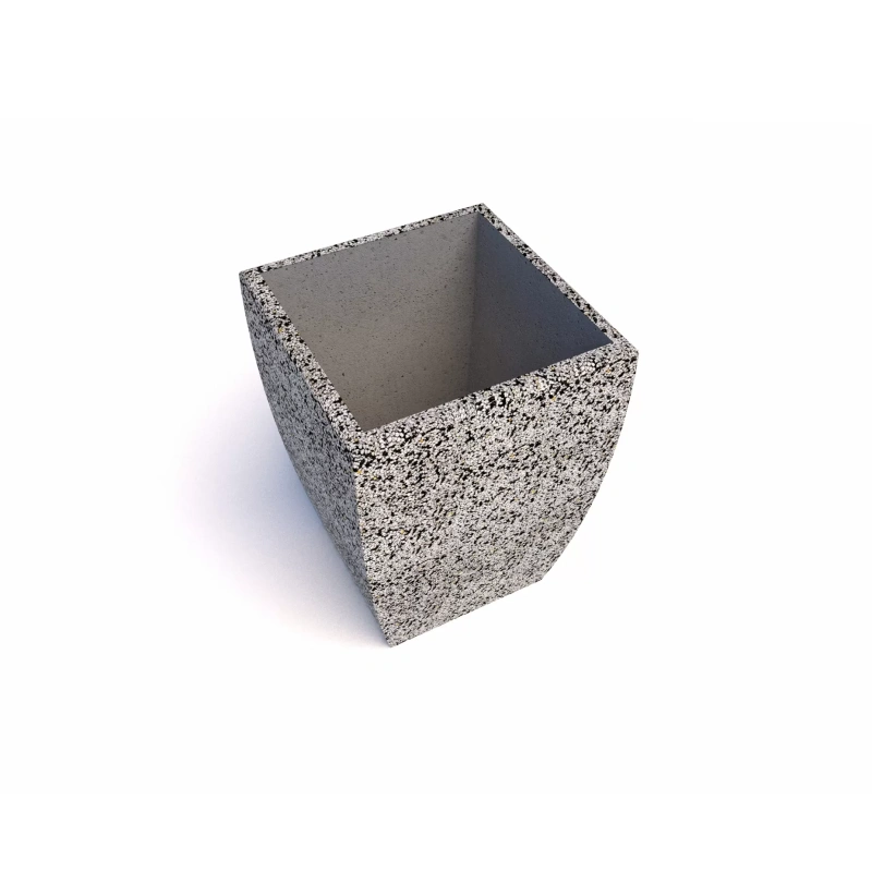 Вазон бетонный уличный Балтема (фактура шахматка)