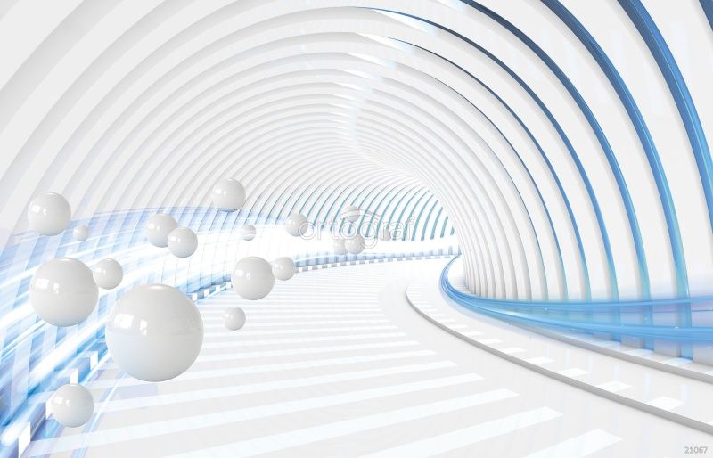 Фреска Массаулина Людмила "Неоновый тунель" Art.21067