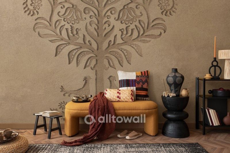 Фреска Каменный цветок