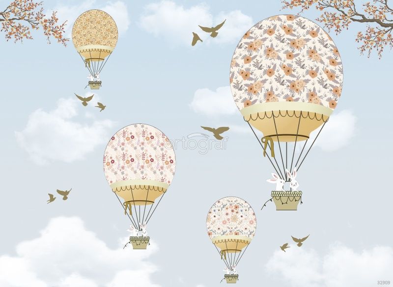 Фреска На воздушном шаре Art.32909