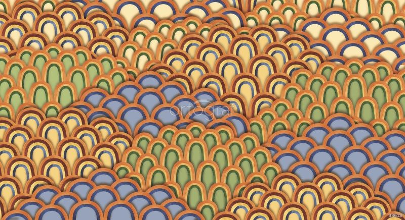 Фреска Чешуйчатые горы Art.33613