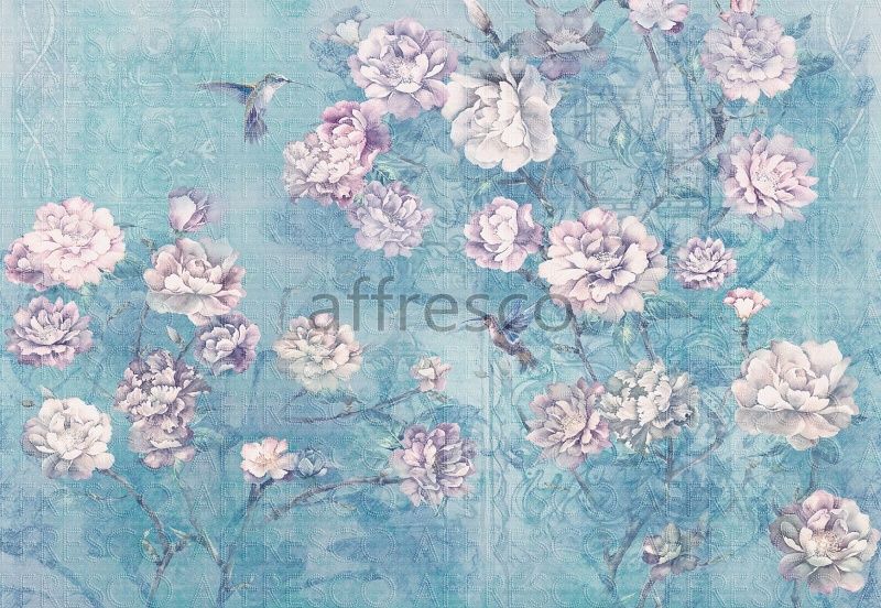 Фреска Колибри на ветке, арт. ID136289