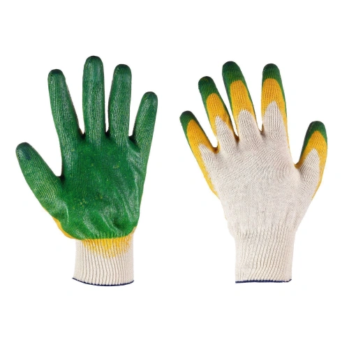 Перчатки х/б Двойной латексный облив , стандарт