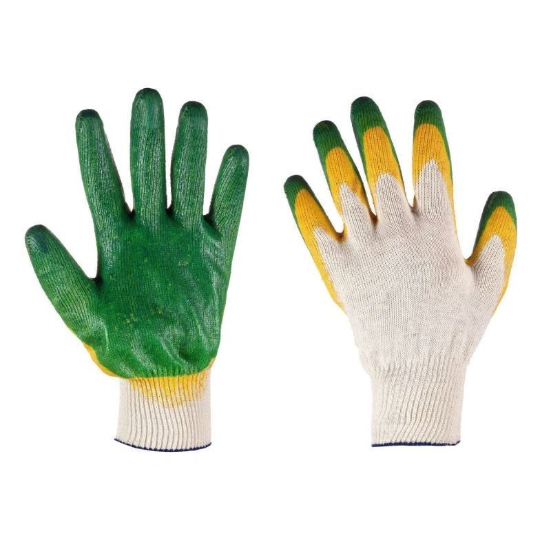 Перчатки х/б Двойной латексный облив , стандарт