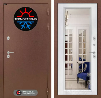 Входная дверь Термо Магнит с зеркалом Фацет