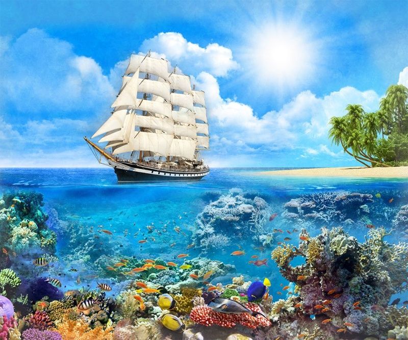 Фреска Современный Графический Дизайн 50067