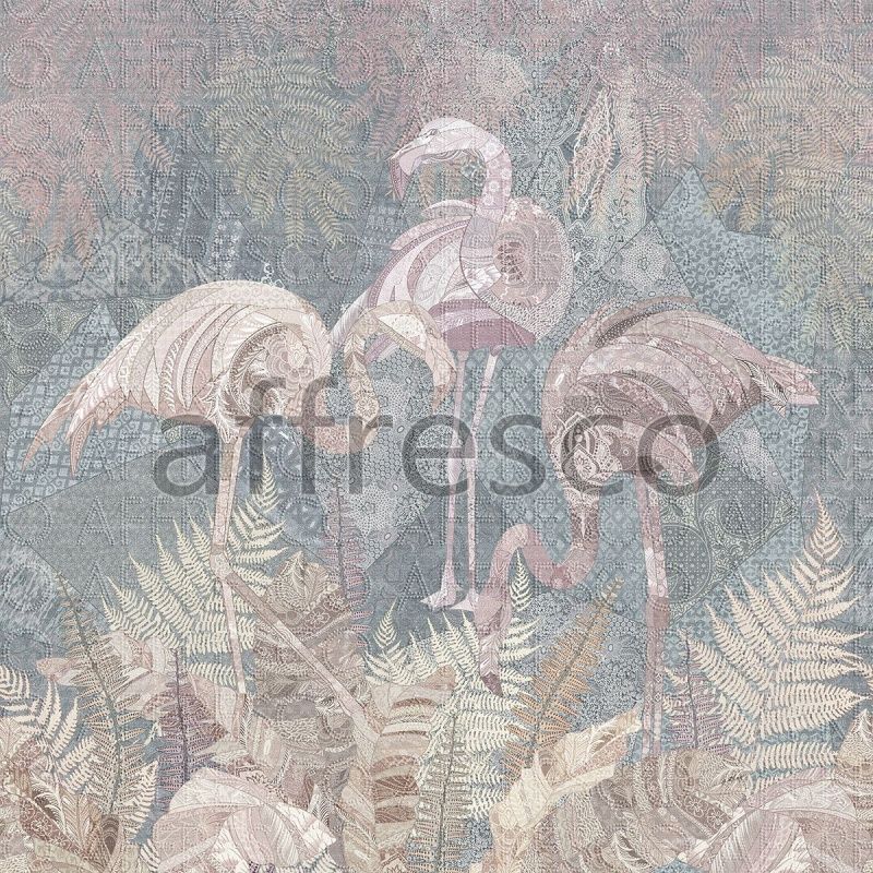 Фреска Розовые фламинго, арт. ID136163