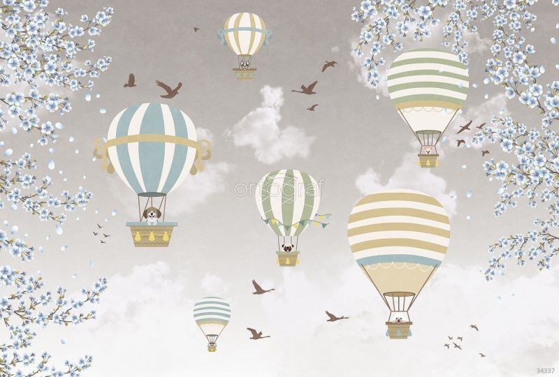 Фреска Собаки на шариках Art.34337