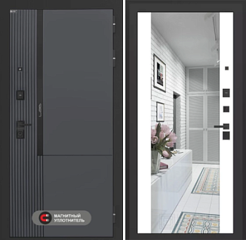 Входная дверь Лаб 2 Про с зеркалом Максимум