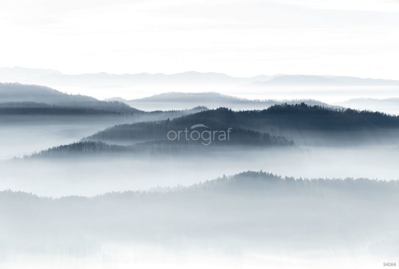 Фреска Туман в горах Art.34064