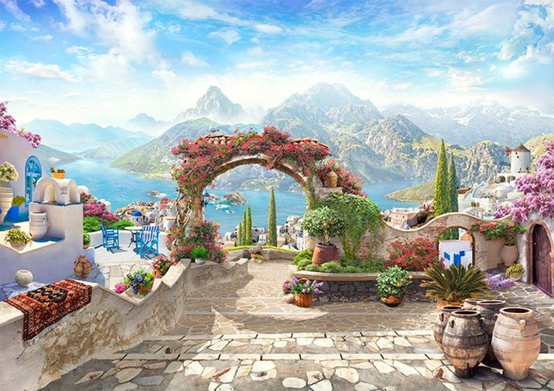 Фреска Современный Графический Дизайн 44457