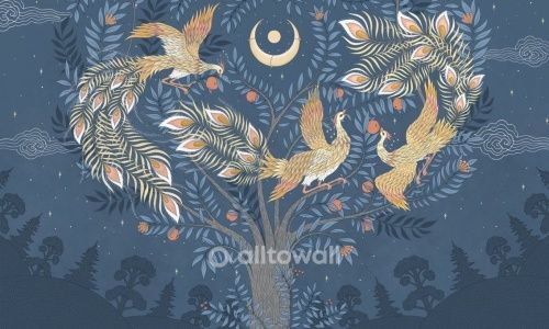 Фреска Перо Жар-птицы-4