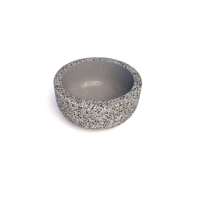 Вазон бетонный уличный Лоббито (фактура шахматка)