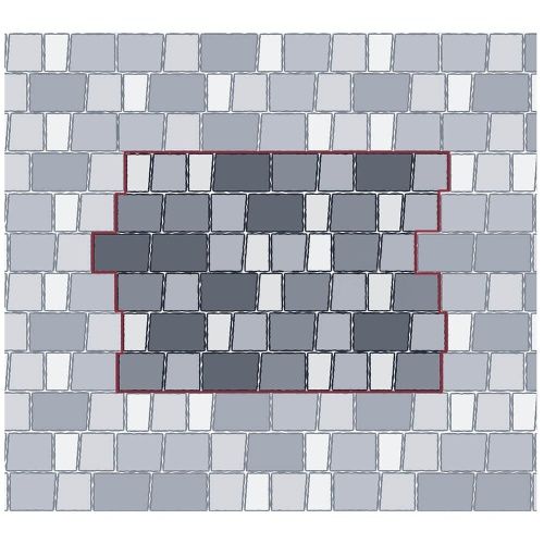 Тротуарная плитка STEINGOT Гранито Штайн Браун Верхний прокрас 60 мм