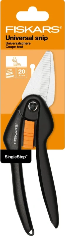 Ножницы универсальные для металла садовые SP28 FISKARS Single Step (1000571)