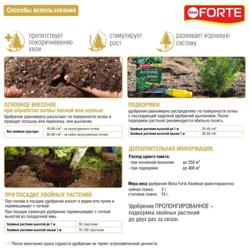 Удобрение минеральное гранулированное Хвойное с биодоступным кремнием 10 кг