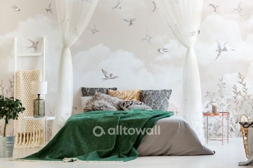 Фреска Танец ласточек-2