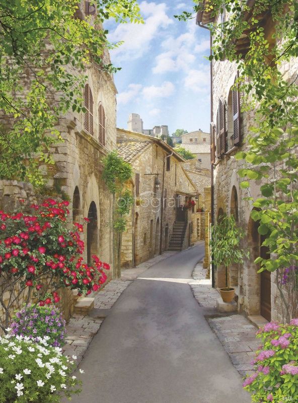 Фреска Средиземноморская улочка Art.3416