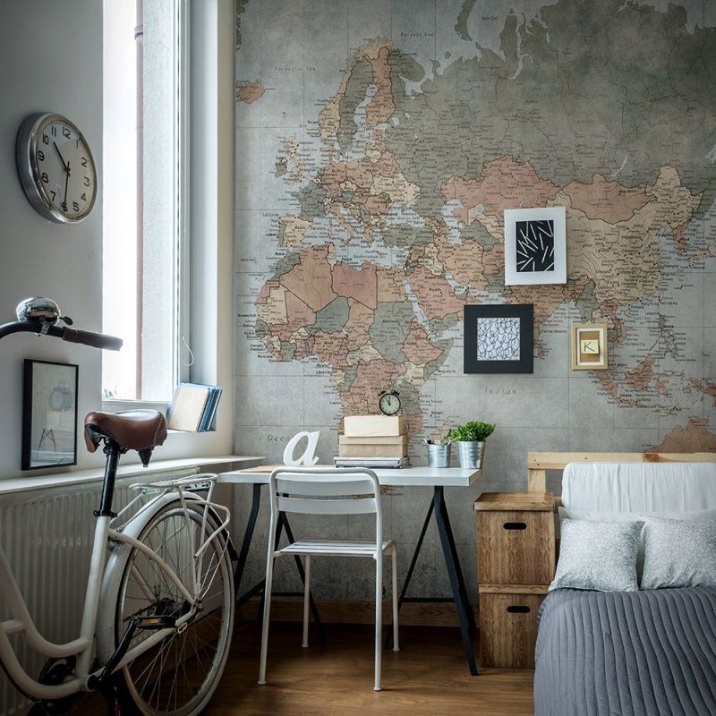 Фреска WORLD MAP