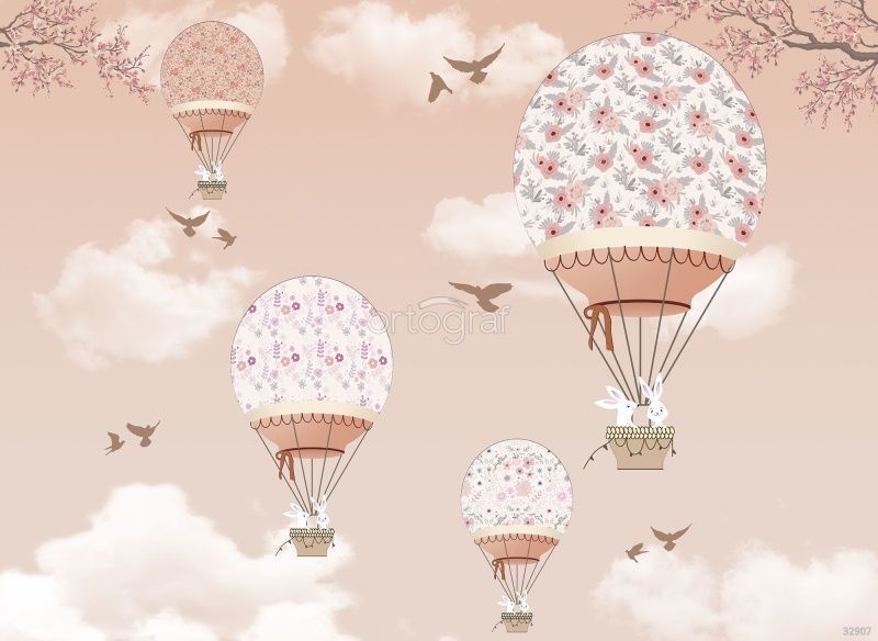 Фреска На воздушном шаре Art.32907