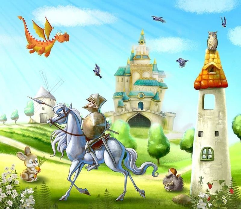 Фреска Рыцарь на коне