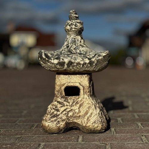 фонарь каменный домик